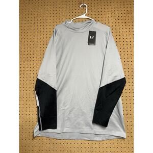 Under Armour Men's 5XL ColdGear Armour Compression Mock Shirt 1368026-011 Black